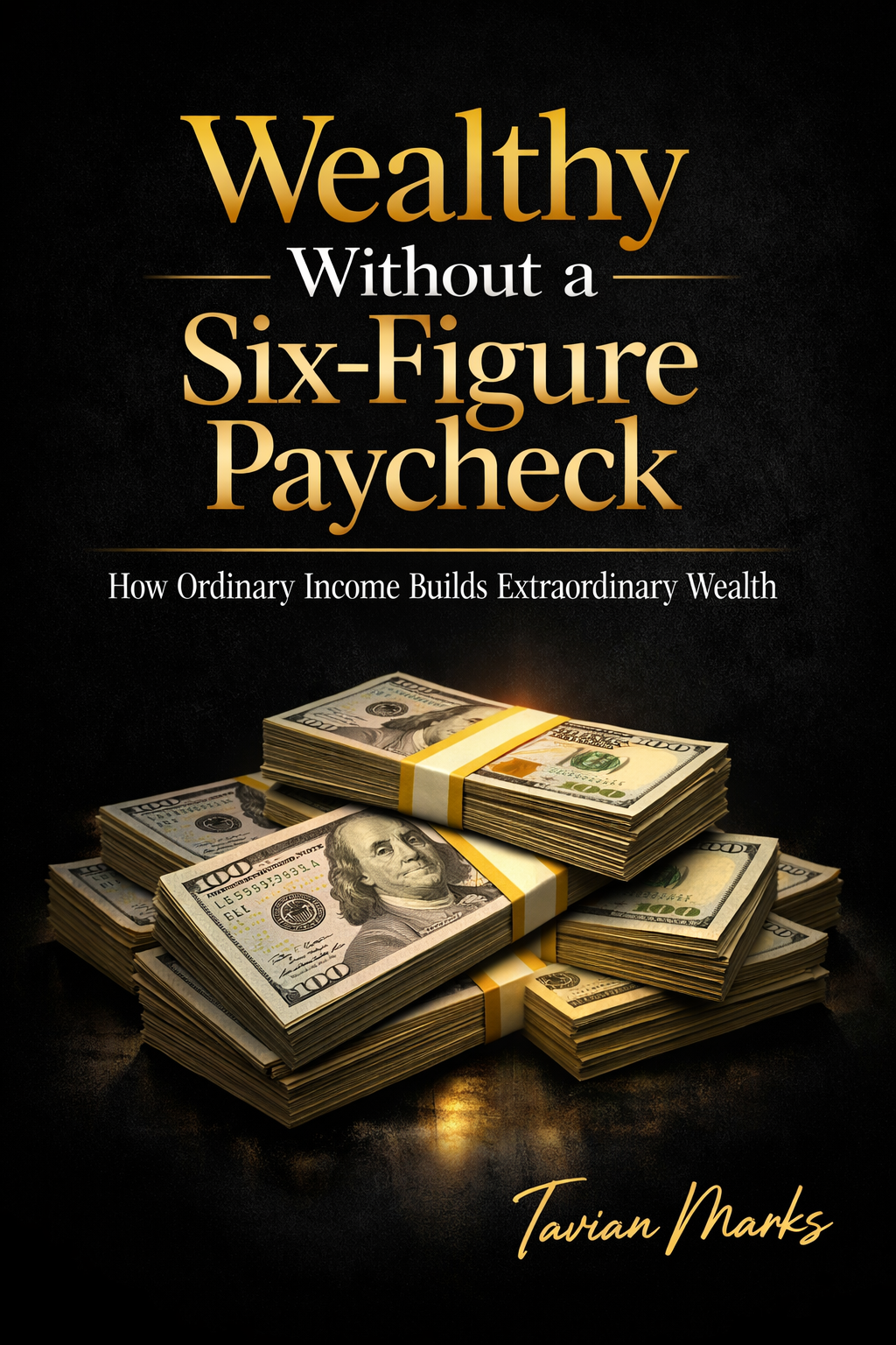Wealthy Without a Six-Figure Paycheck — Book Cover by Tavian Marks